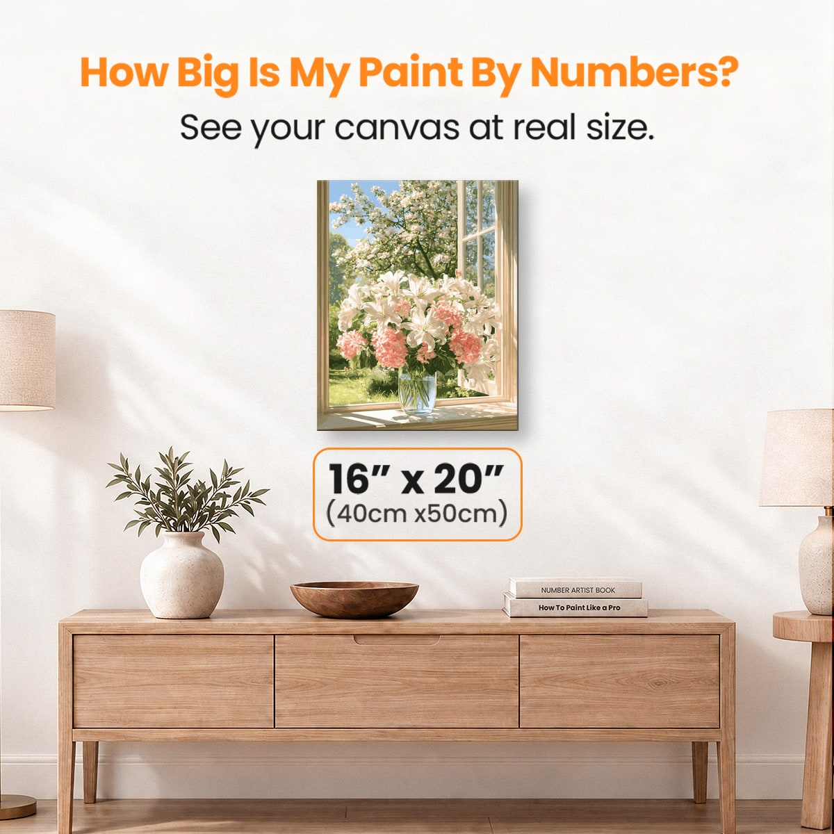 Hydrangeas and Lilies - Number Artist Paint by Numbers Kits