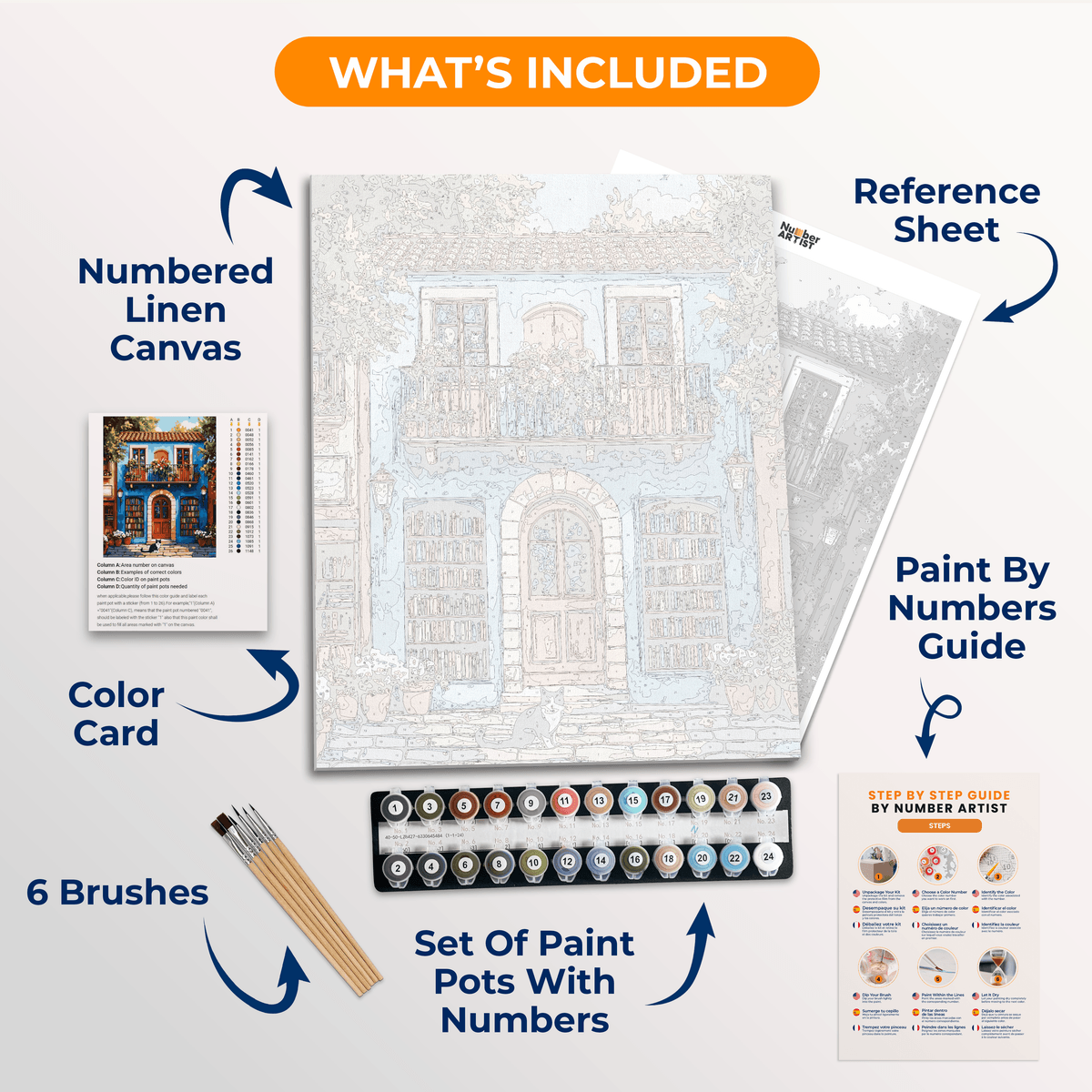 Quiet Bookstore - Number Artist Paint by Numbers Kits