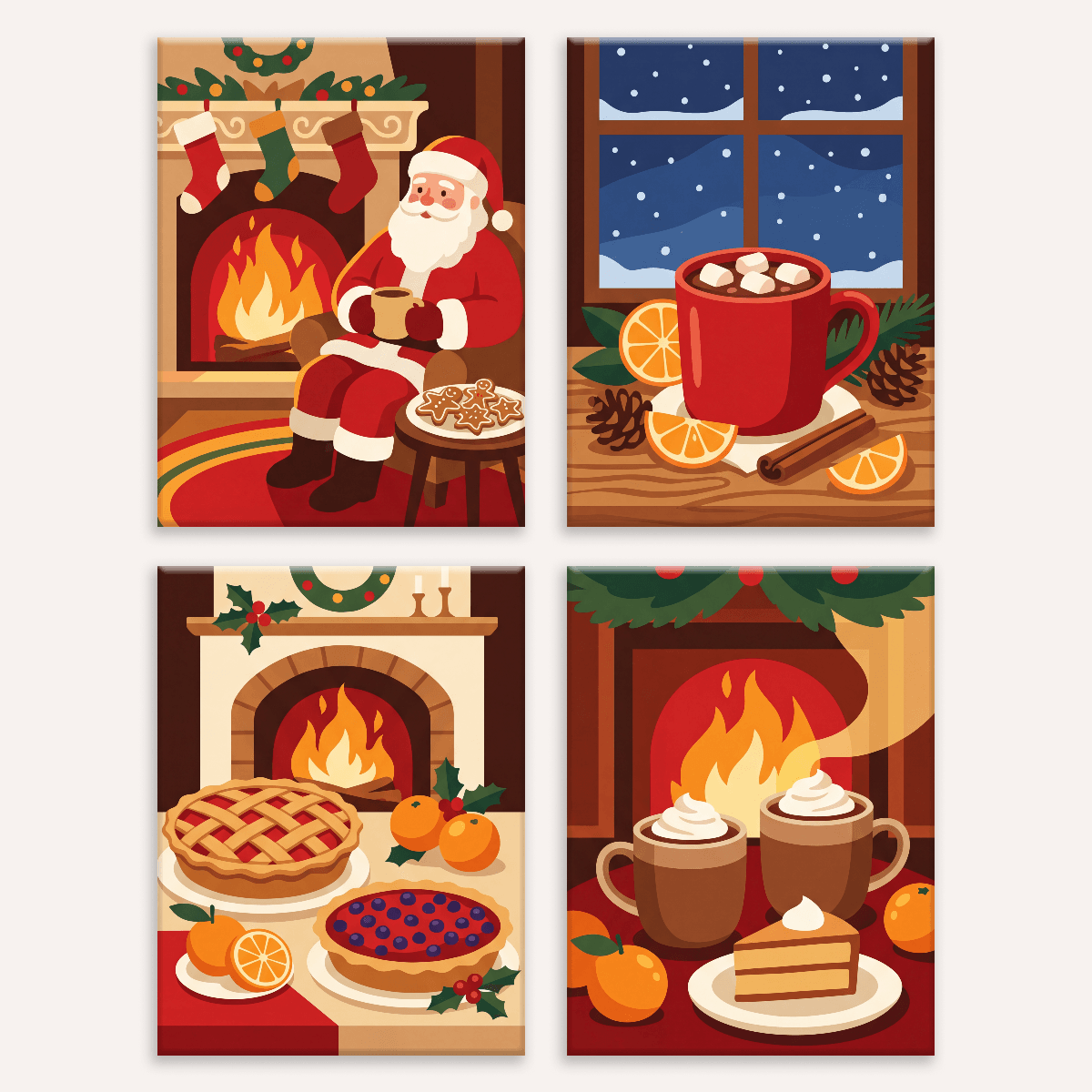 Fireside Magic - Number Artist Paint by Numbers Kits