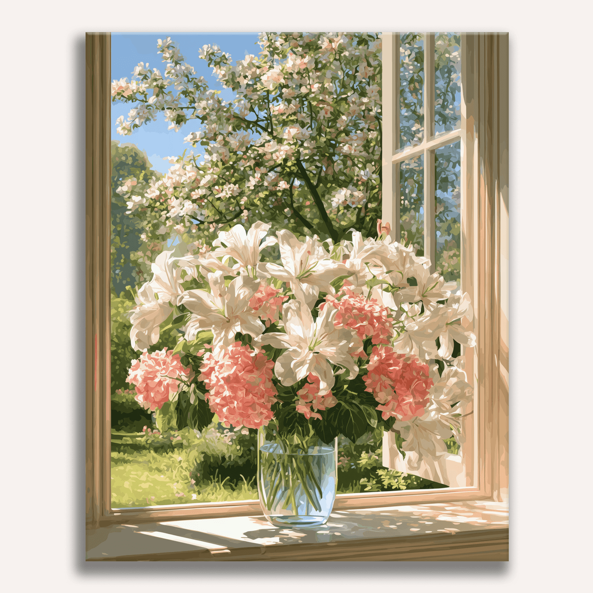 Hydrangeas and Lilies - Number Artist Paint by Numbers Kits