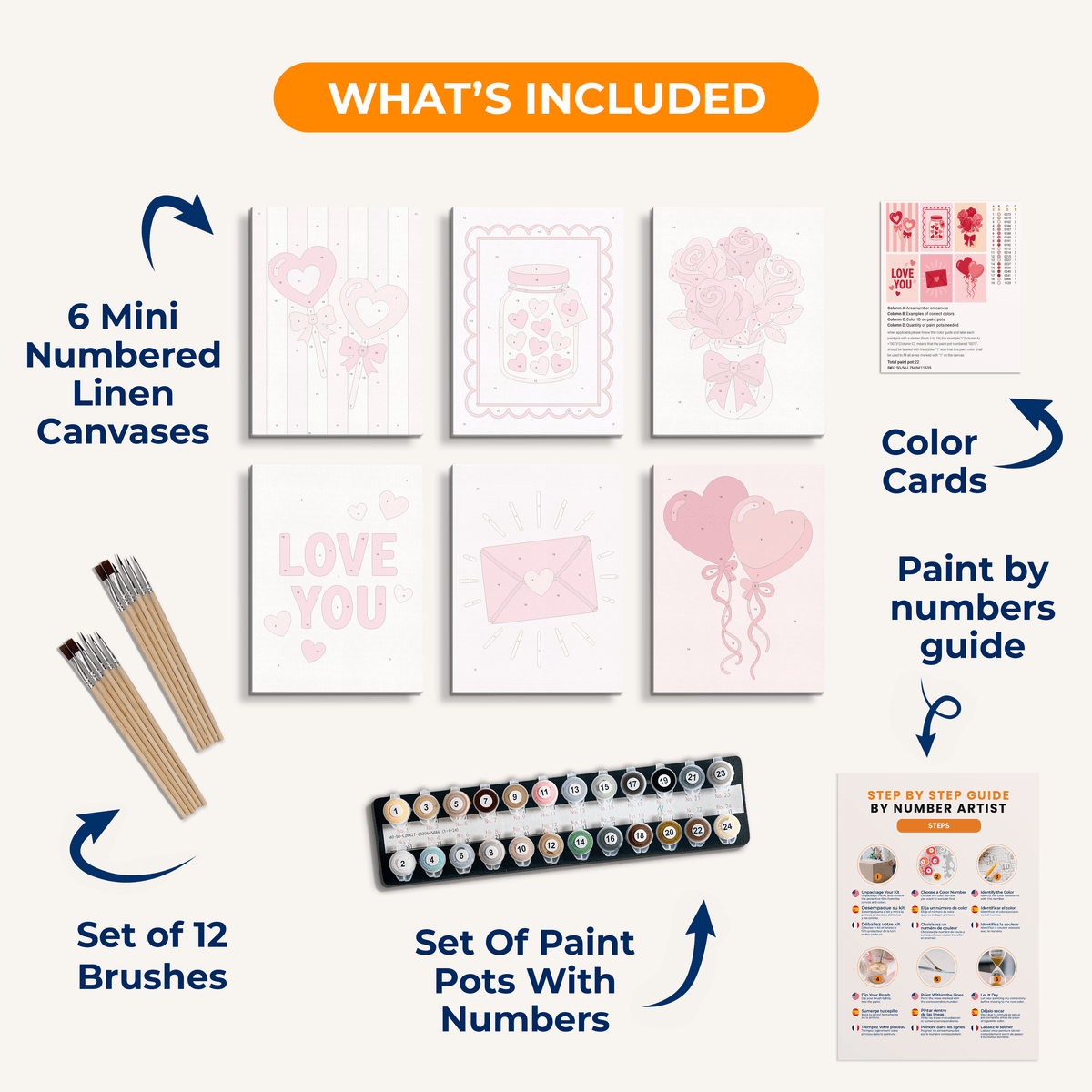 Sweet Little Reminders - Number Artist Paint by Numbers Kits