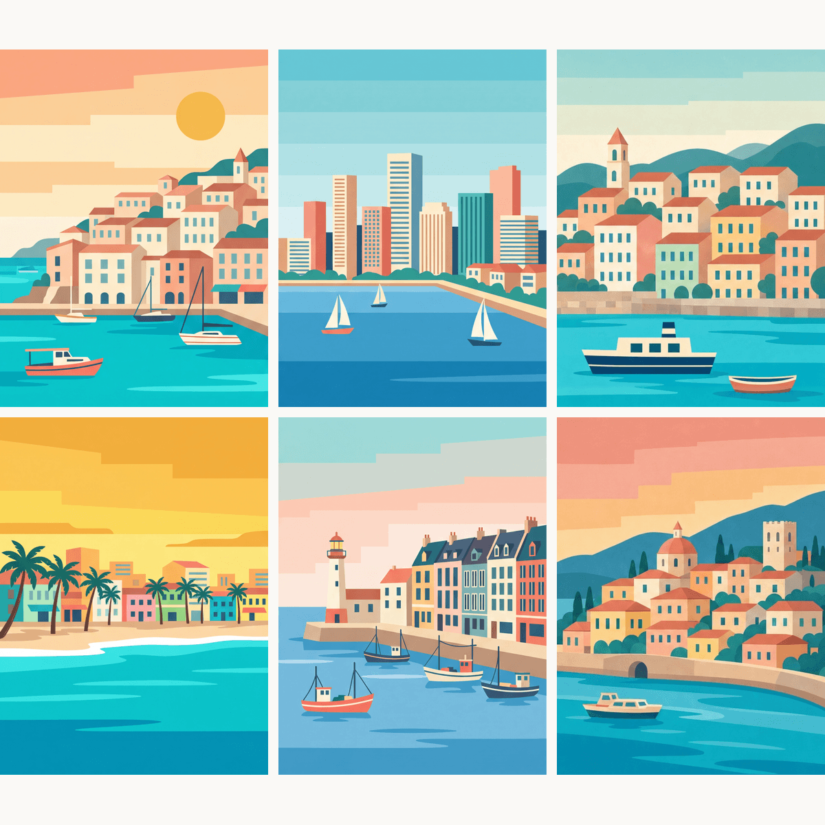 Charismatic Coasts - Number Artist Paint by Numbers Kits