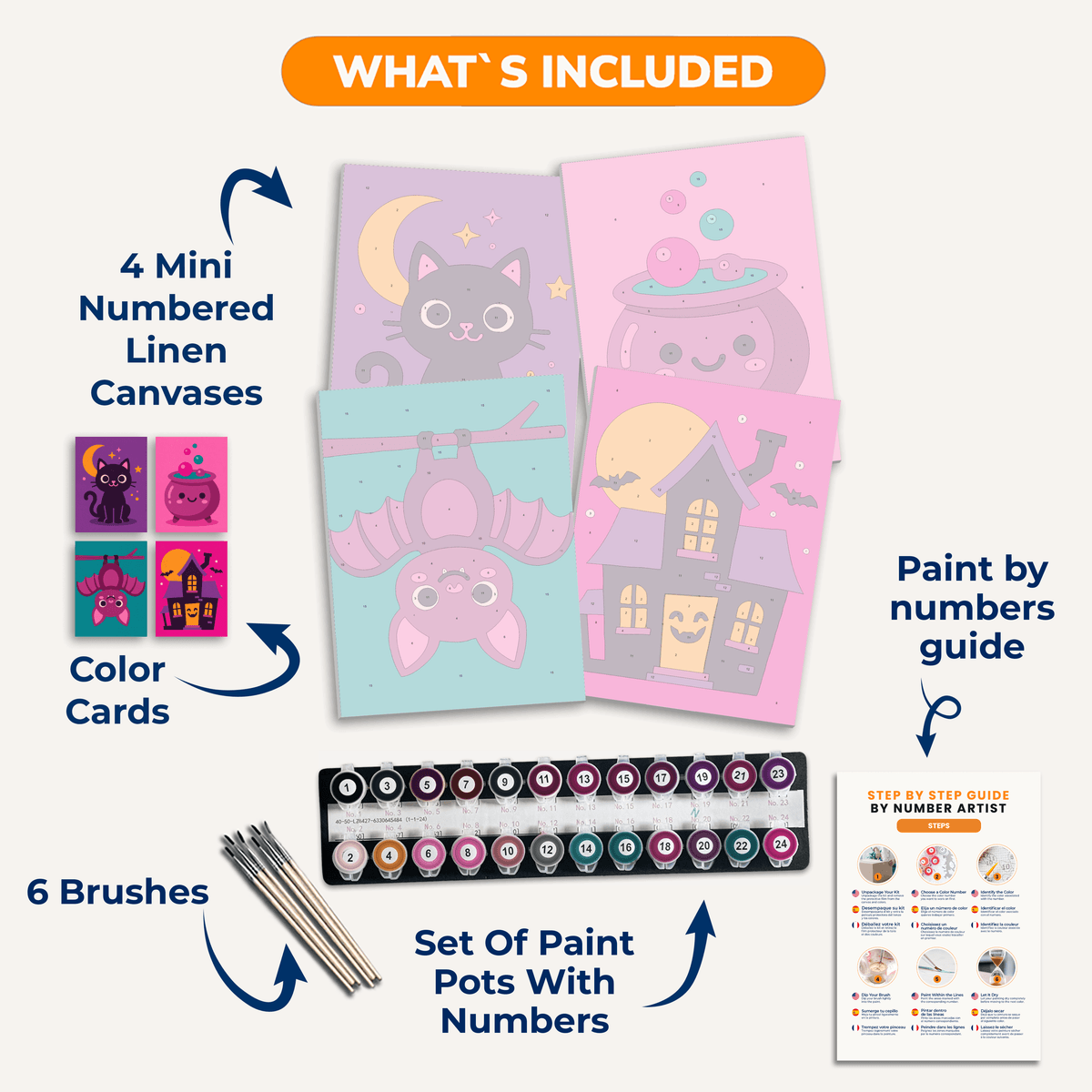 Halloween Icons - Number Artist Paint by Numbers Kits
