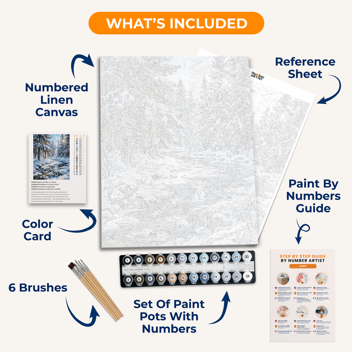 Winter Hush - Number Artist Paint by Numbers Kits