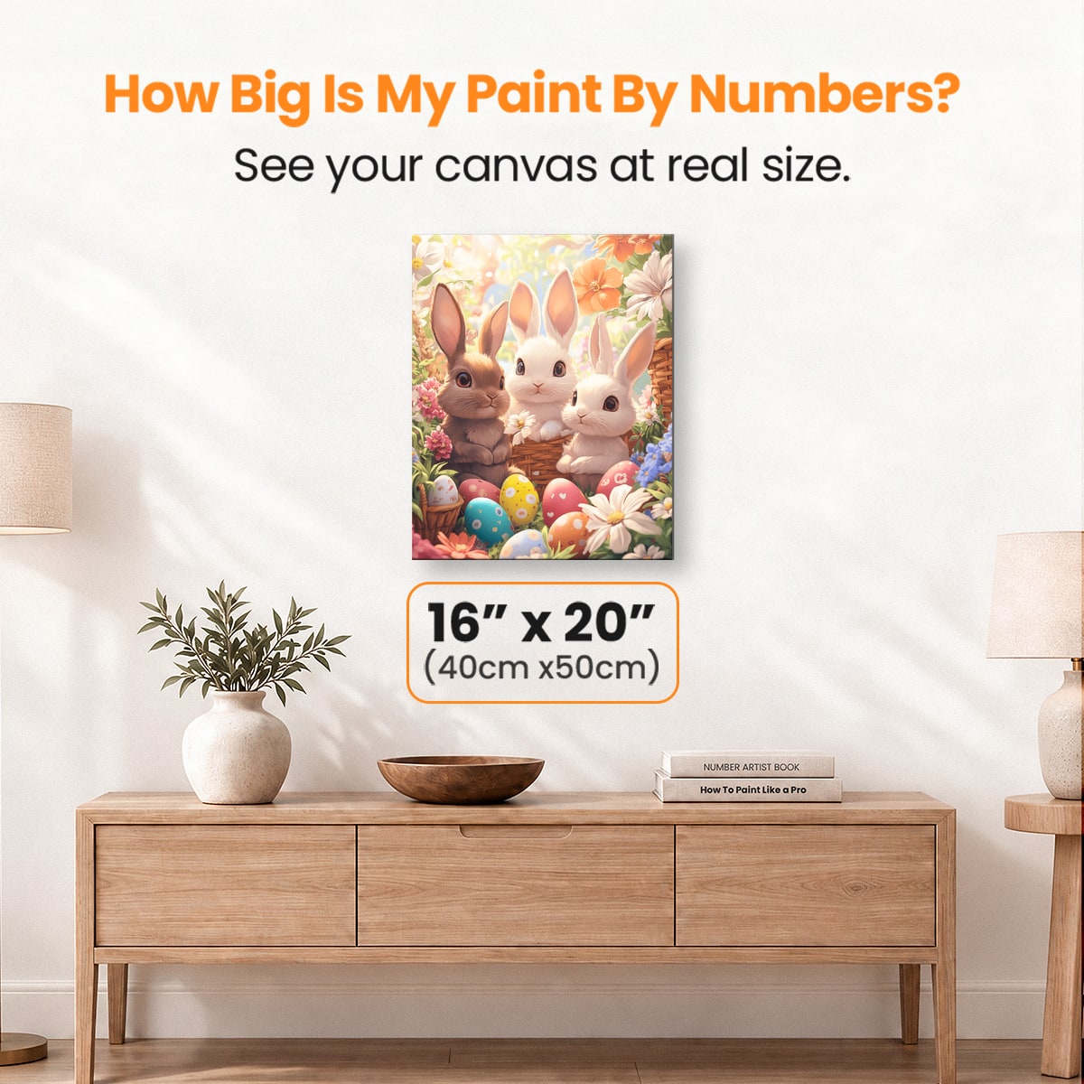 Bunny Trio - Number Artist Paint by Numbers Kits