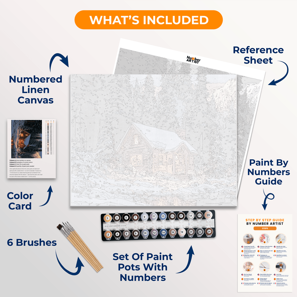 Quiet Retreat - Number Artist Paint by Numbers Kits