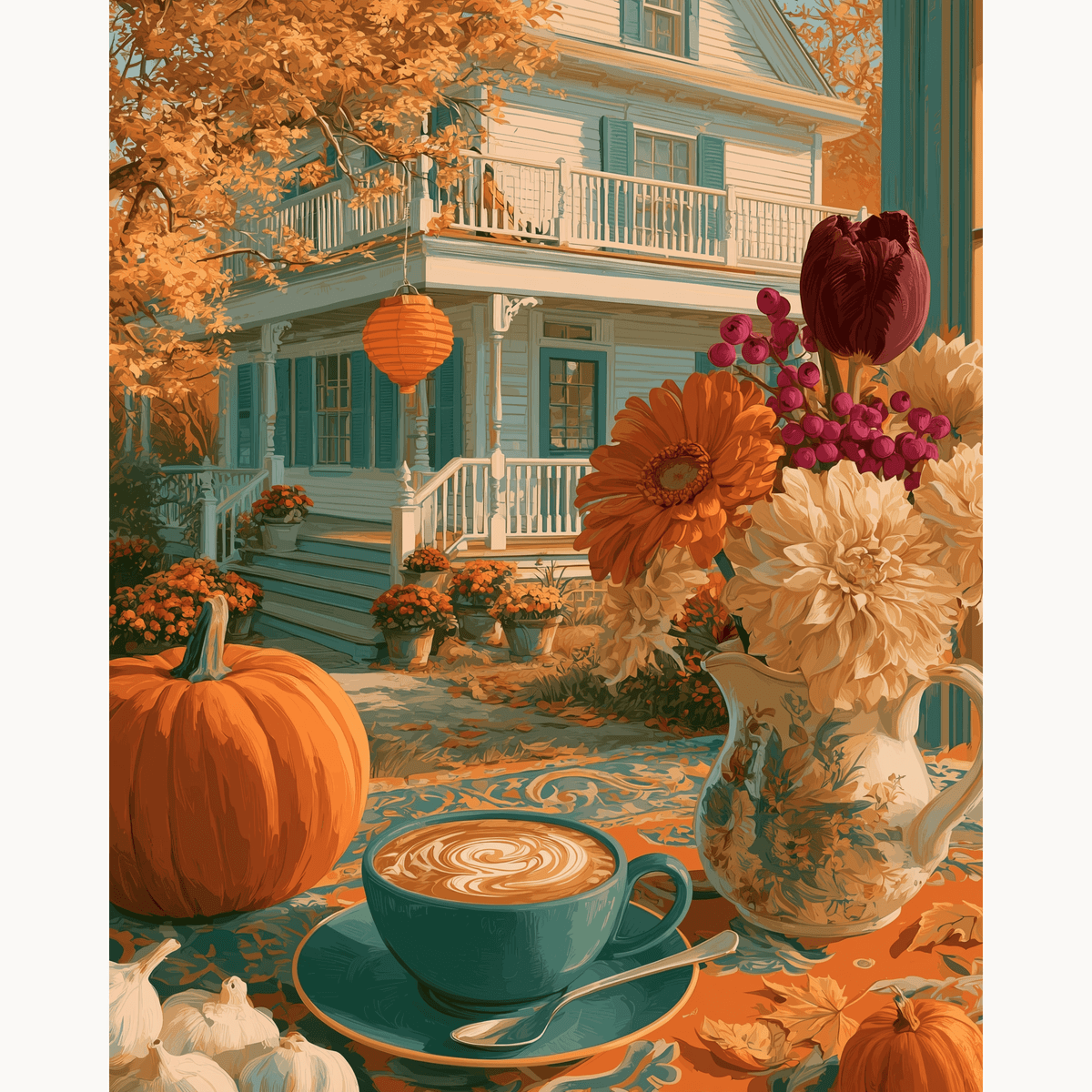 Fall Lifestyle - Number Artist Paint by Numbers Kits