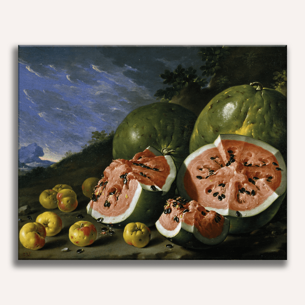 Still Life with Watermelons and Apples by Luis Egidio Melendez - Number Artist Paint by Numbers Kits