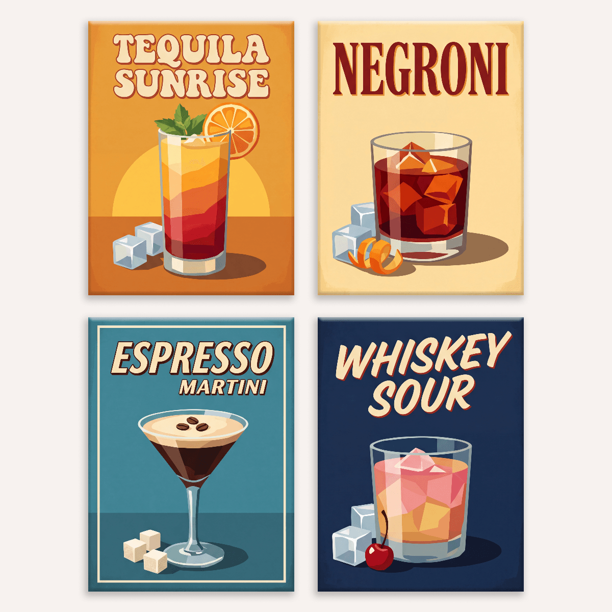 Vintage Sips - Number Artist Paint by Numbers Kits