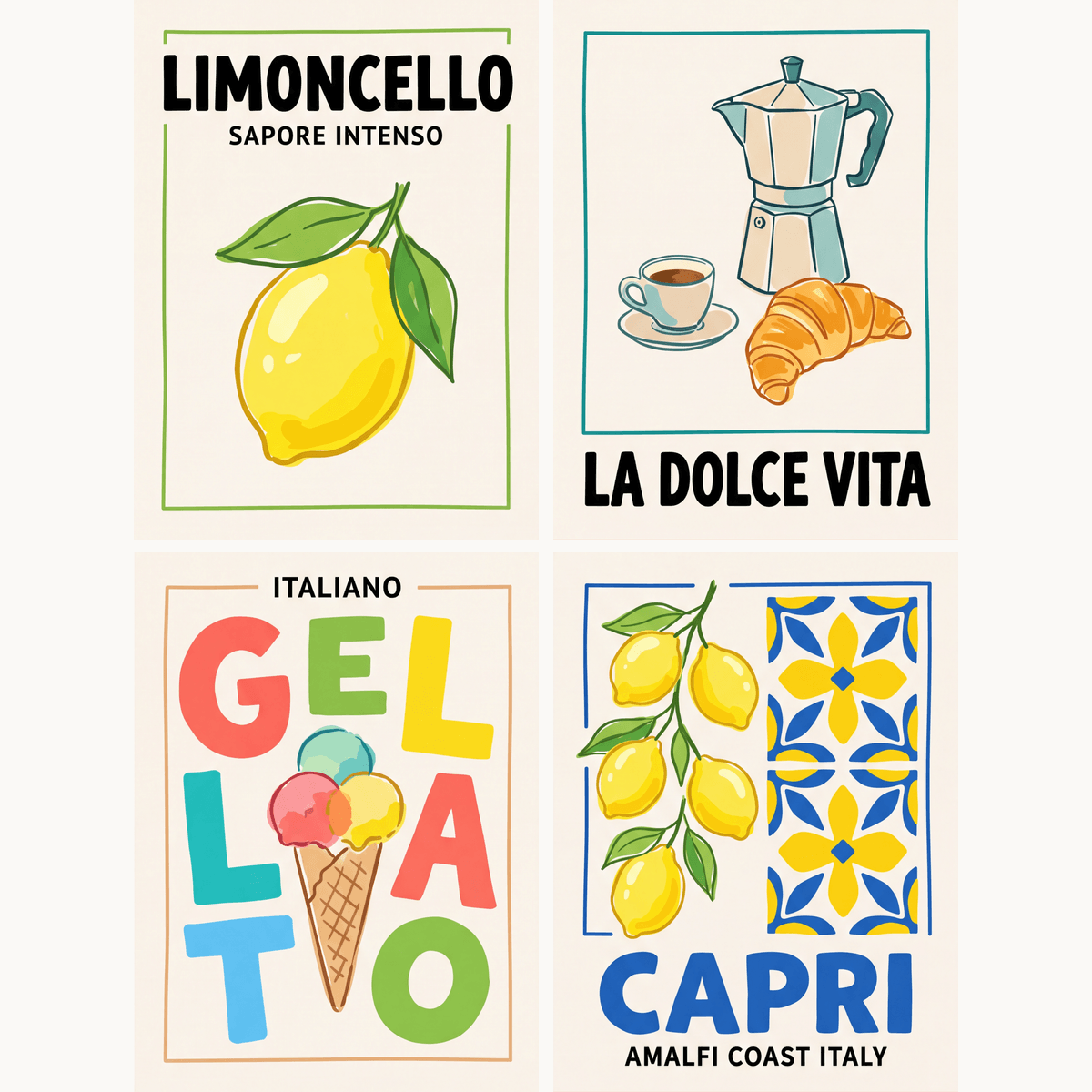 Italian Summer - Number Artist Paint by Numbers Kits