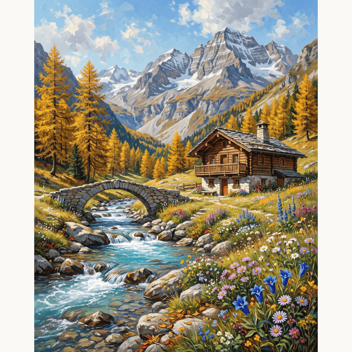 Alpine Peace - Number Artist Paint by Numbers Kits