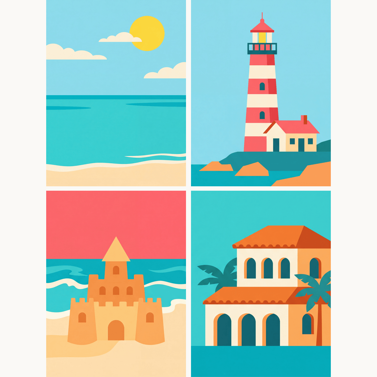 Lighthouse Coast - Number Artist Paint by Numbers Kits