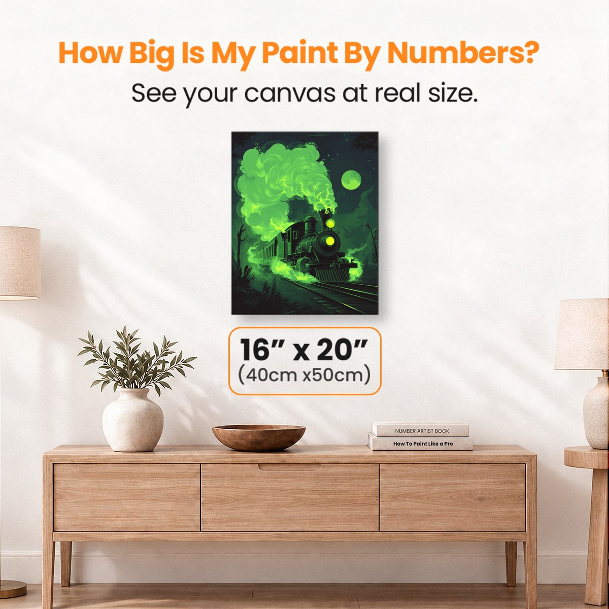 Ghost Train - Number Artist Paint by Numbers Kits