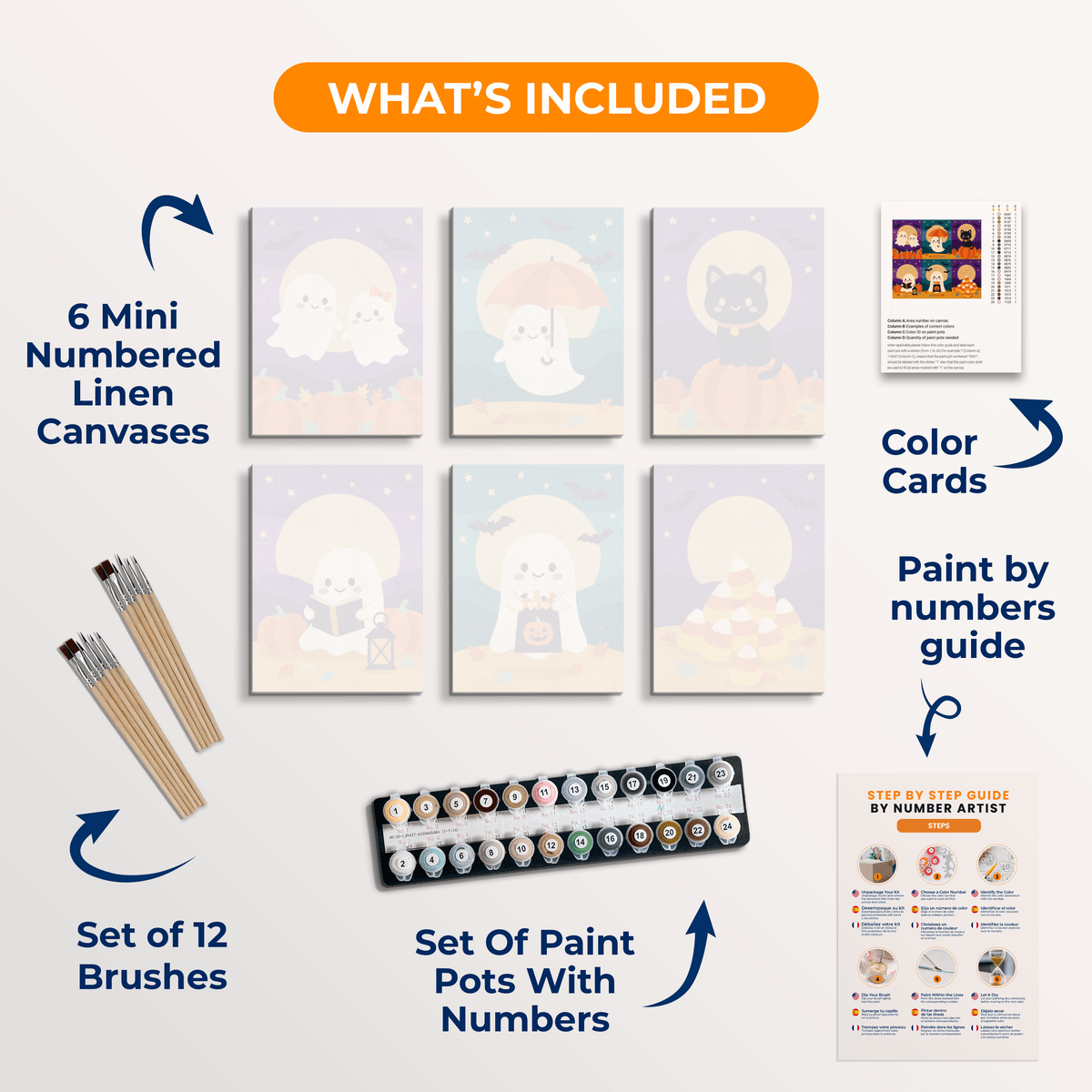 Spooky Cute - Number Artist Paint by Numbers Kits