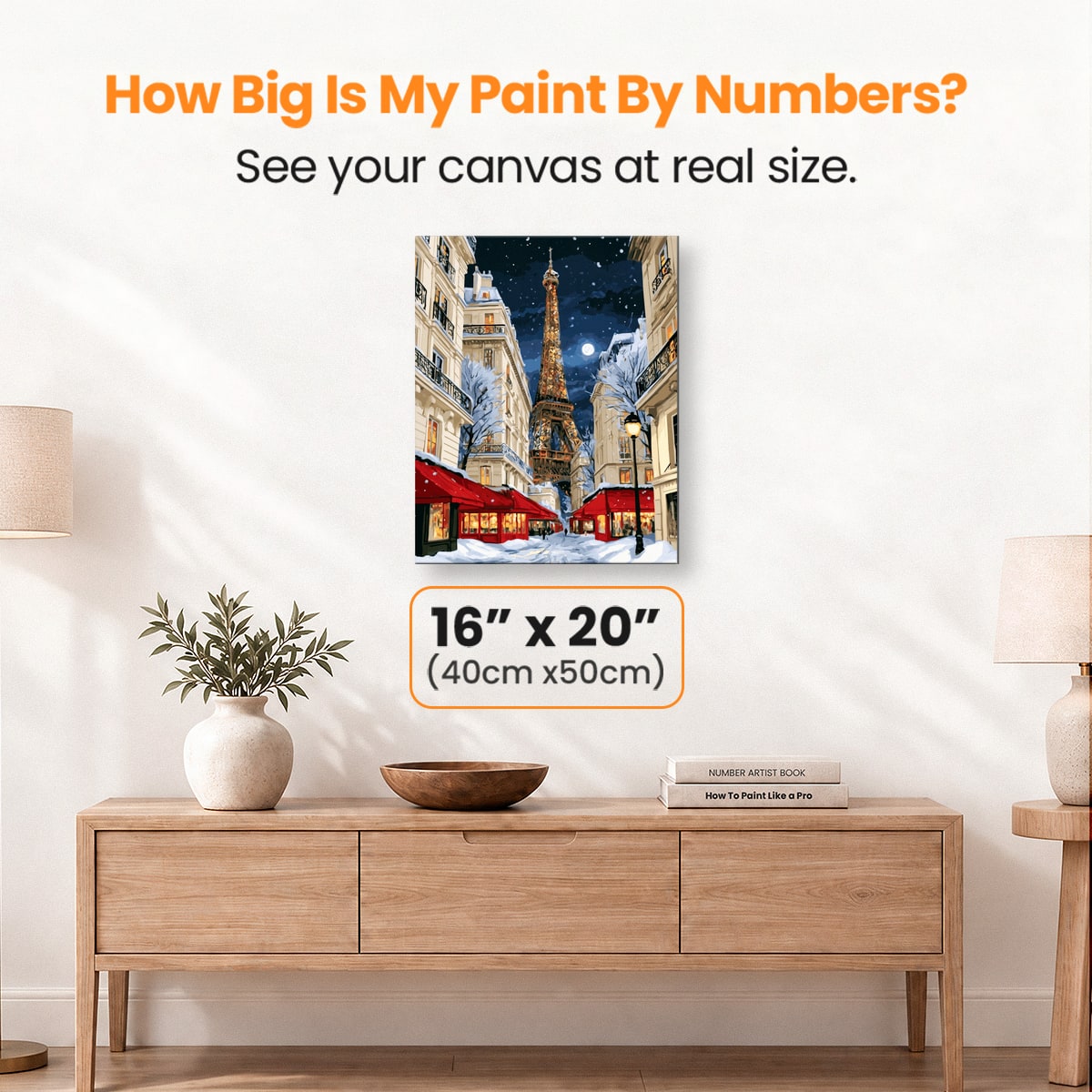 Snowy Paris - Number Artist Paint by Numbers Kits