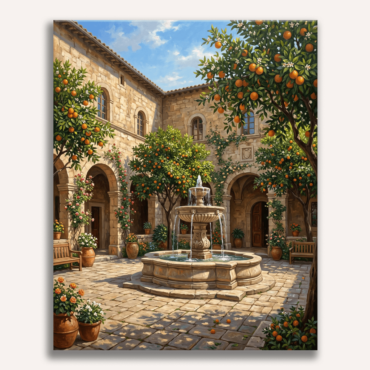 Citrus Courtyard - Number Artist Paint by Numbers Kits