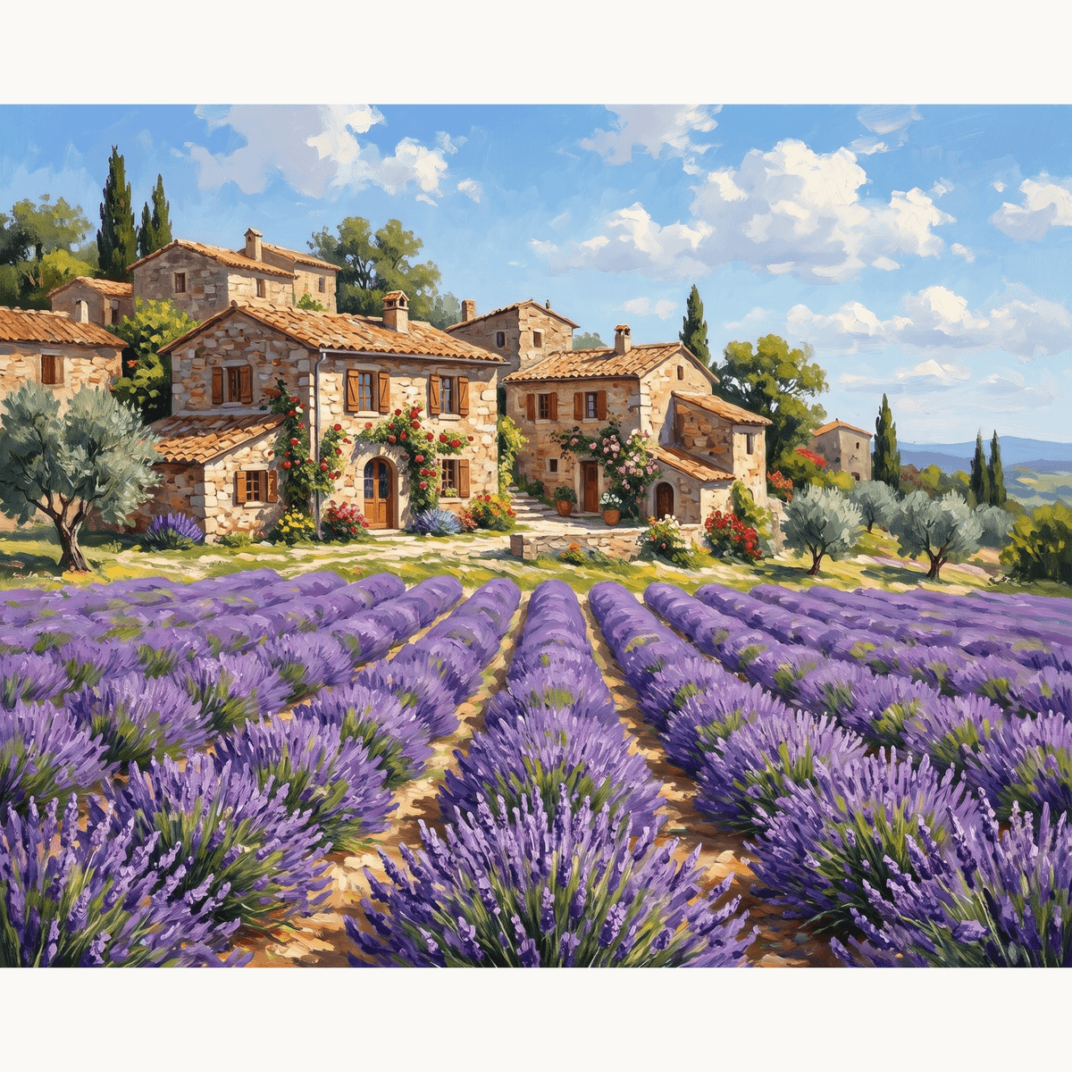 Lavender Hamlet - Number Artist Paint by Numbers Kits