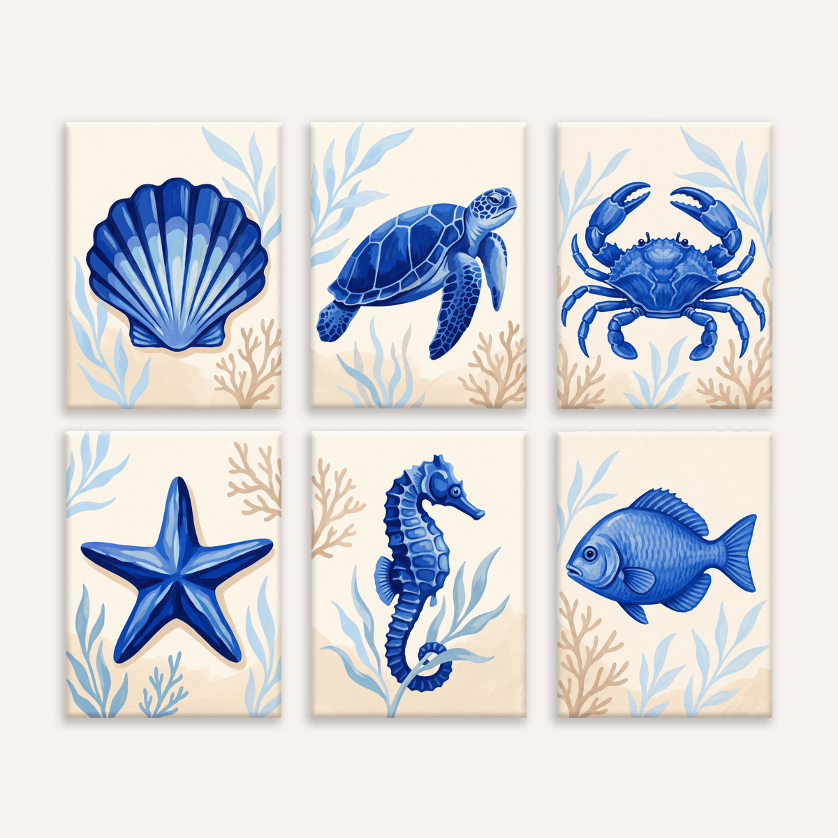 Coastal Blue - Number Artist Paint by Numbers Kits