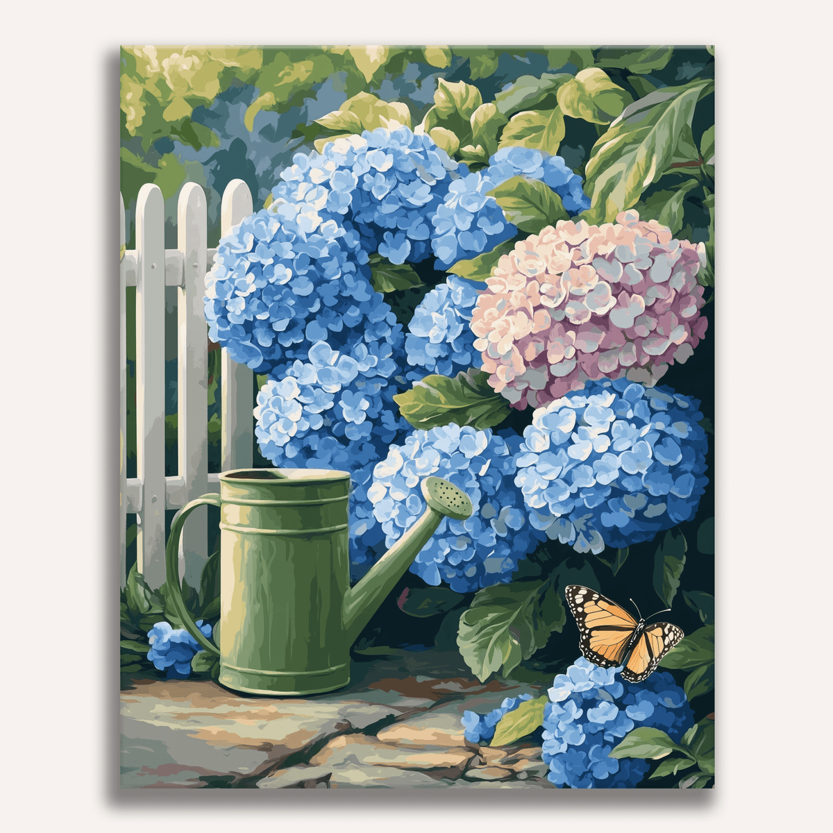 Hydrangea Gardener - Number Artist Paint by Numbers Kits