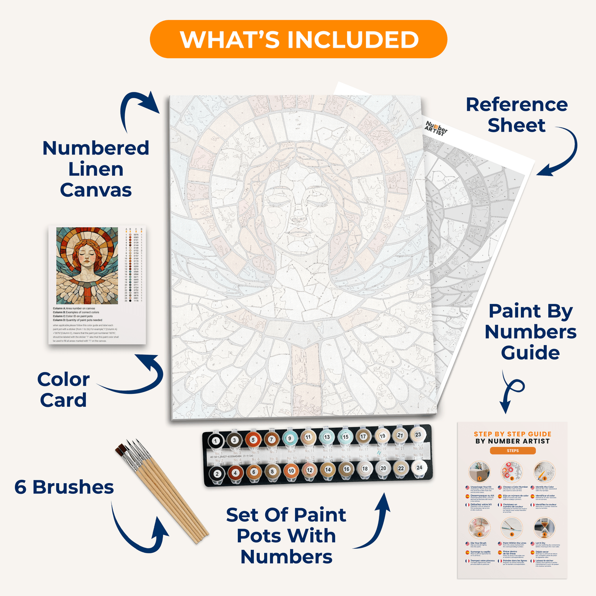 Angel Mosaic - Number Artist Paint by Numbers Kits