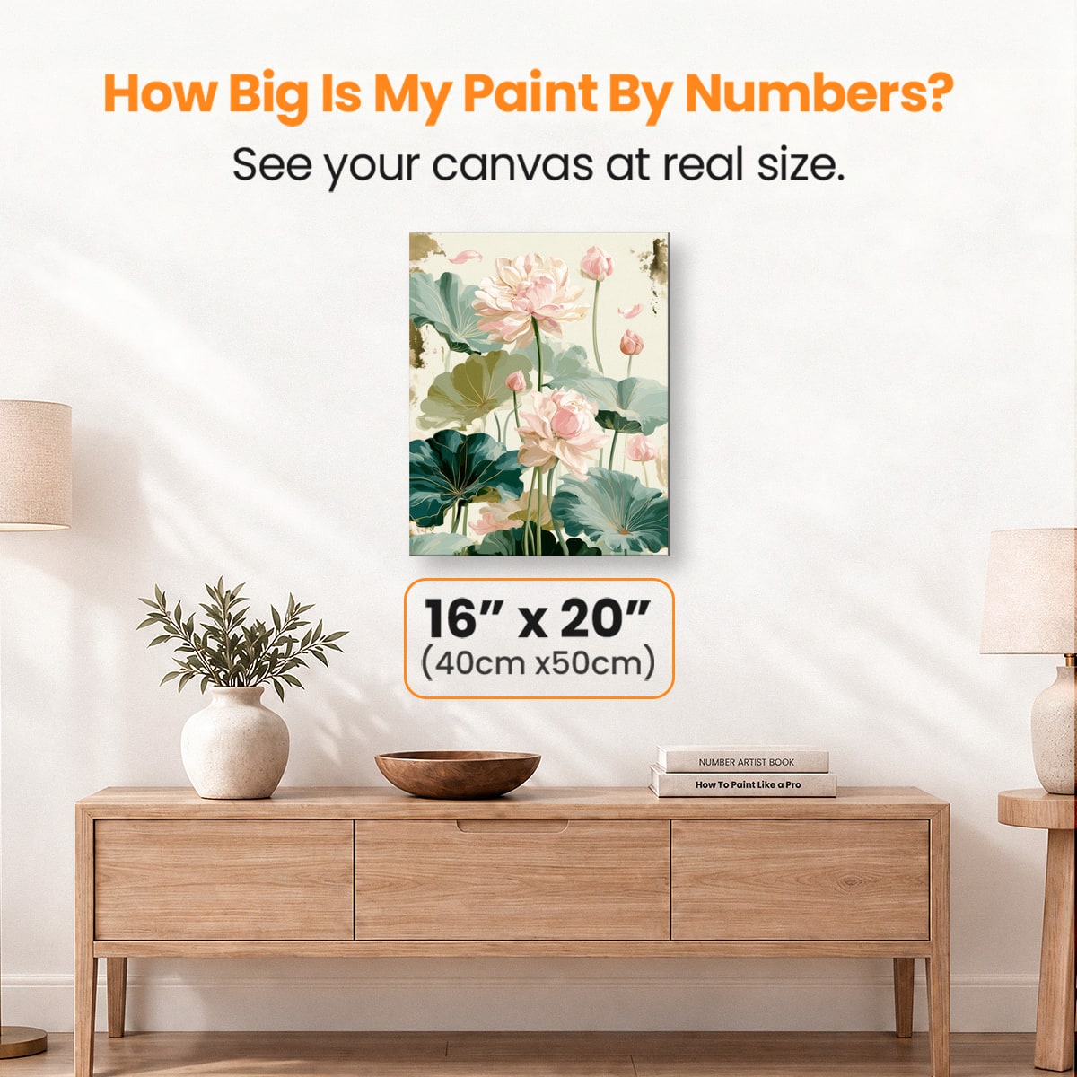 Lotus Blush - Number Artist Paint by Numbers Kits