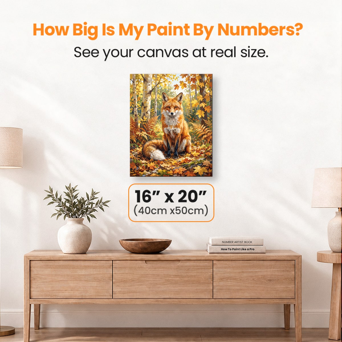 Red Fox Wonder - Number Artist Paint by Numbers Kits