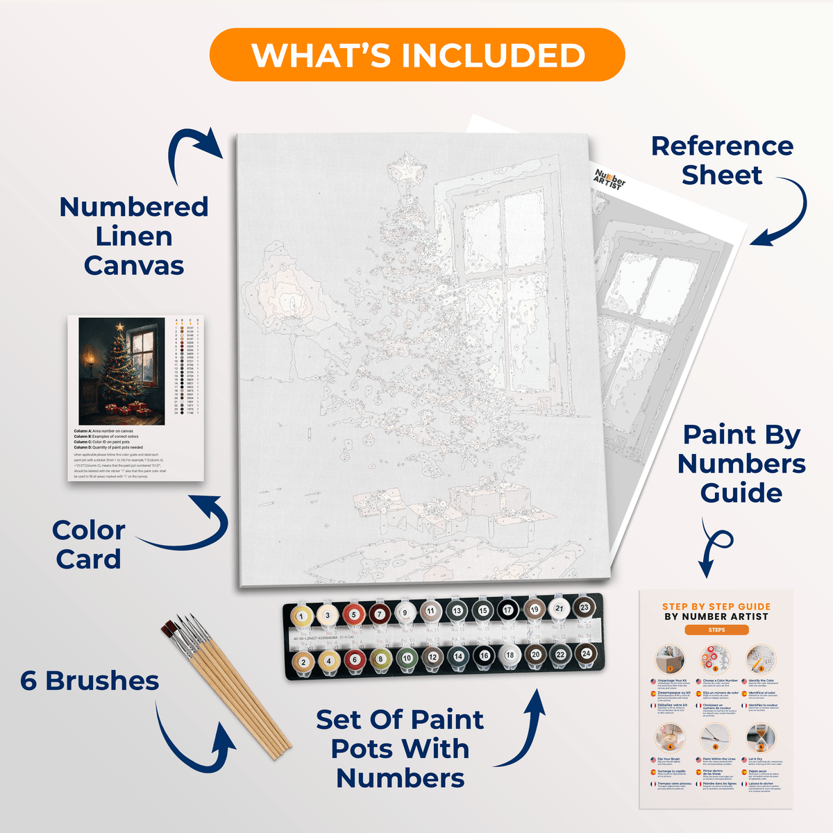 Quiet Christmas - Number Artist Paint by Numbers Kits