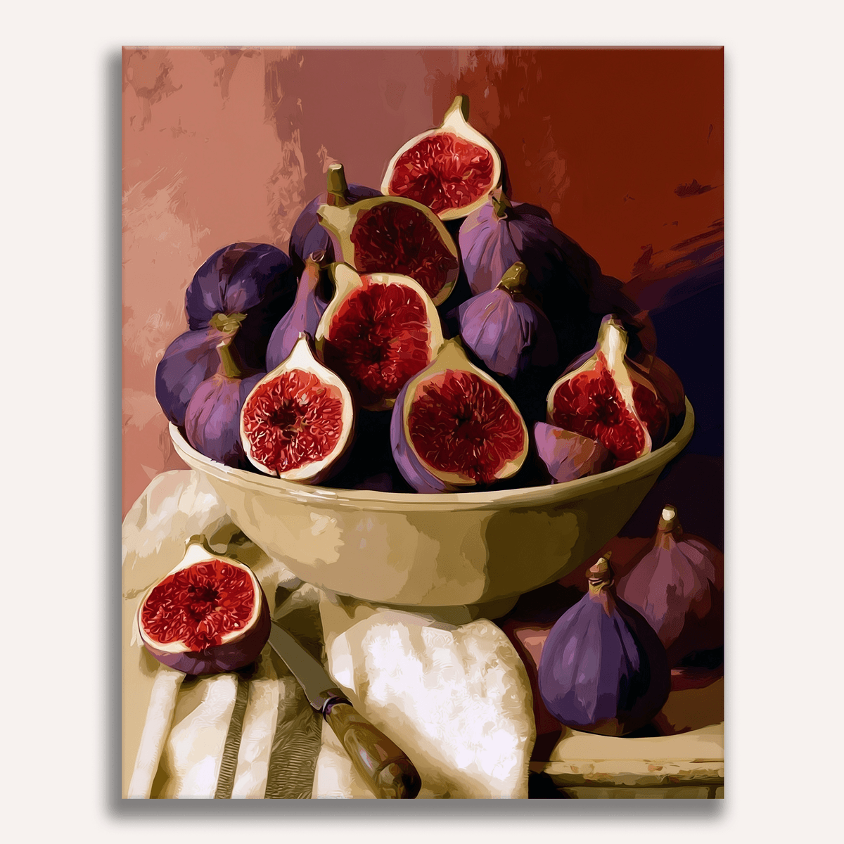 Bowl of Figs - Number Artist Paint by Numbers Kits