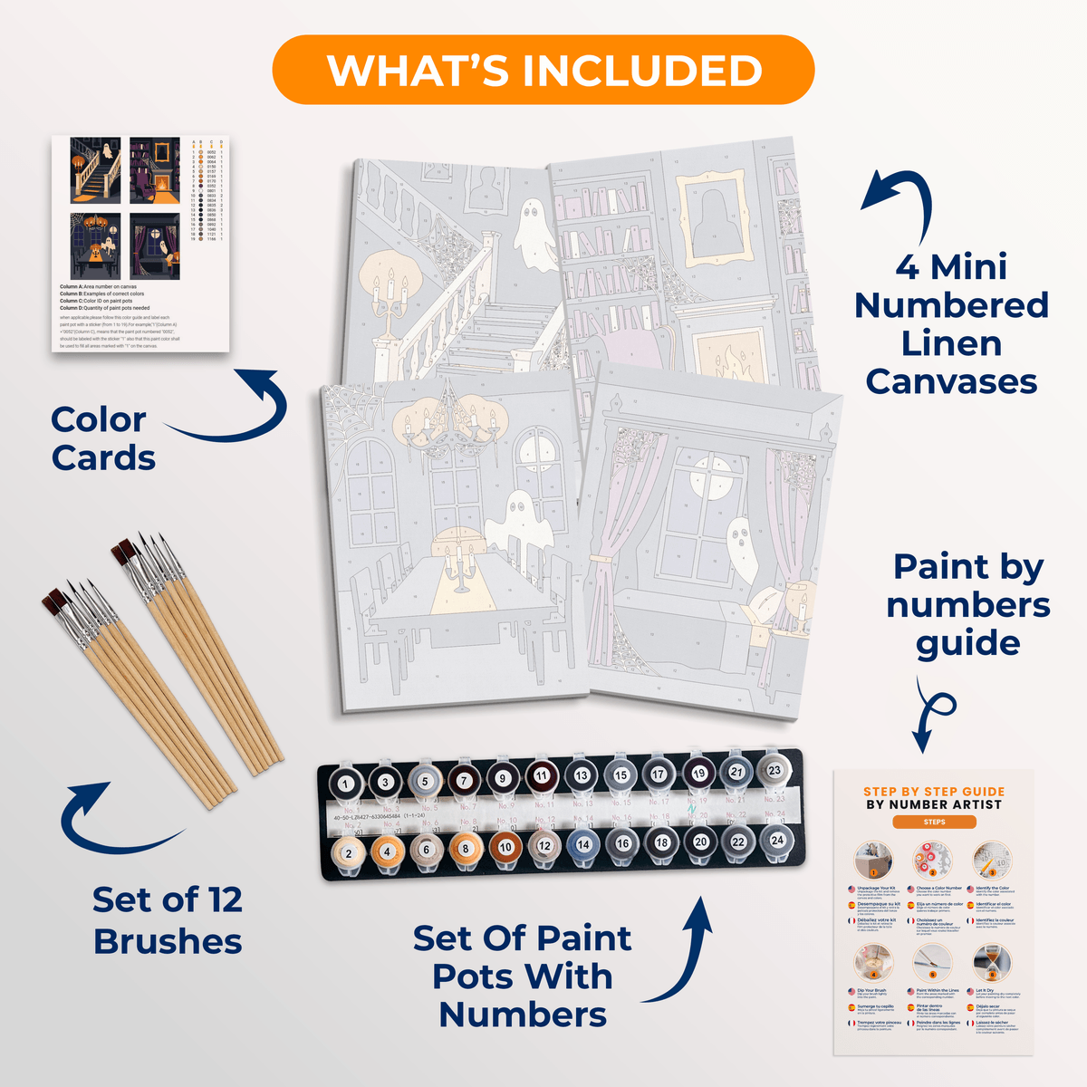 Mansion Madness - Number Artist Paint by Numbers Kits