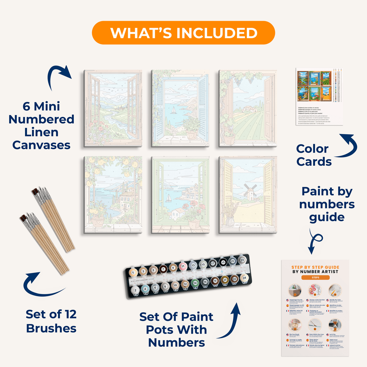 Window Views Vol. 1 - Number Artist Paint by Numbers Kits