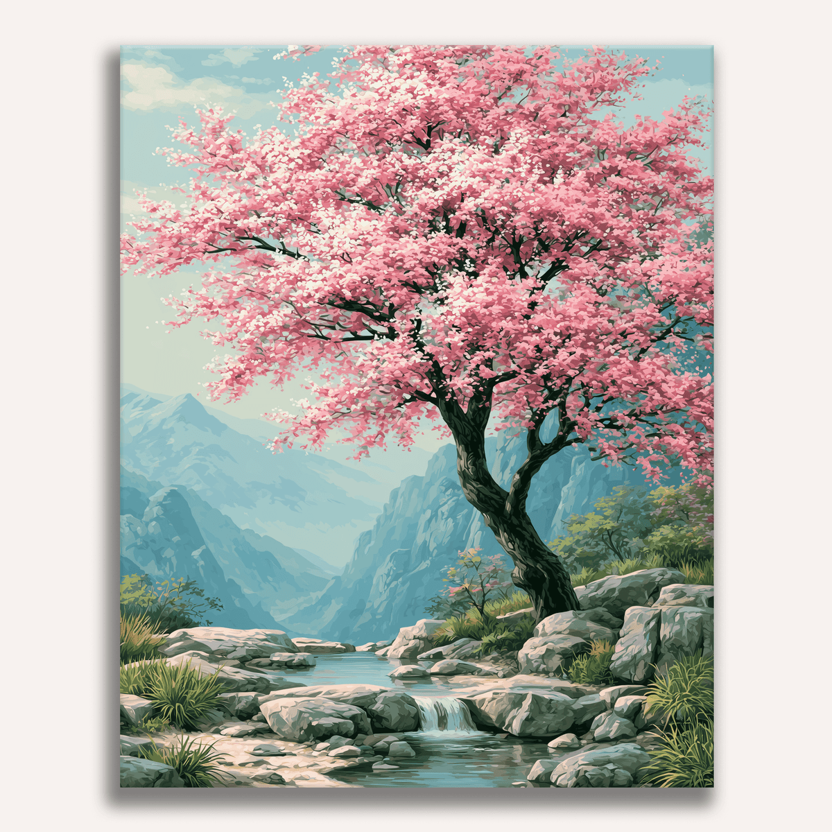 Sakura Stream - Number Artist Paint by Numbers Kits