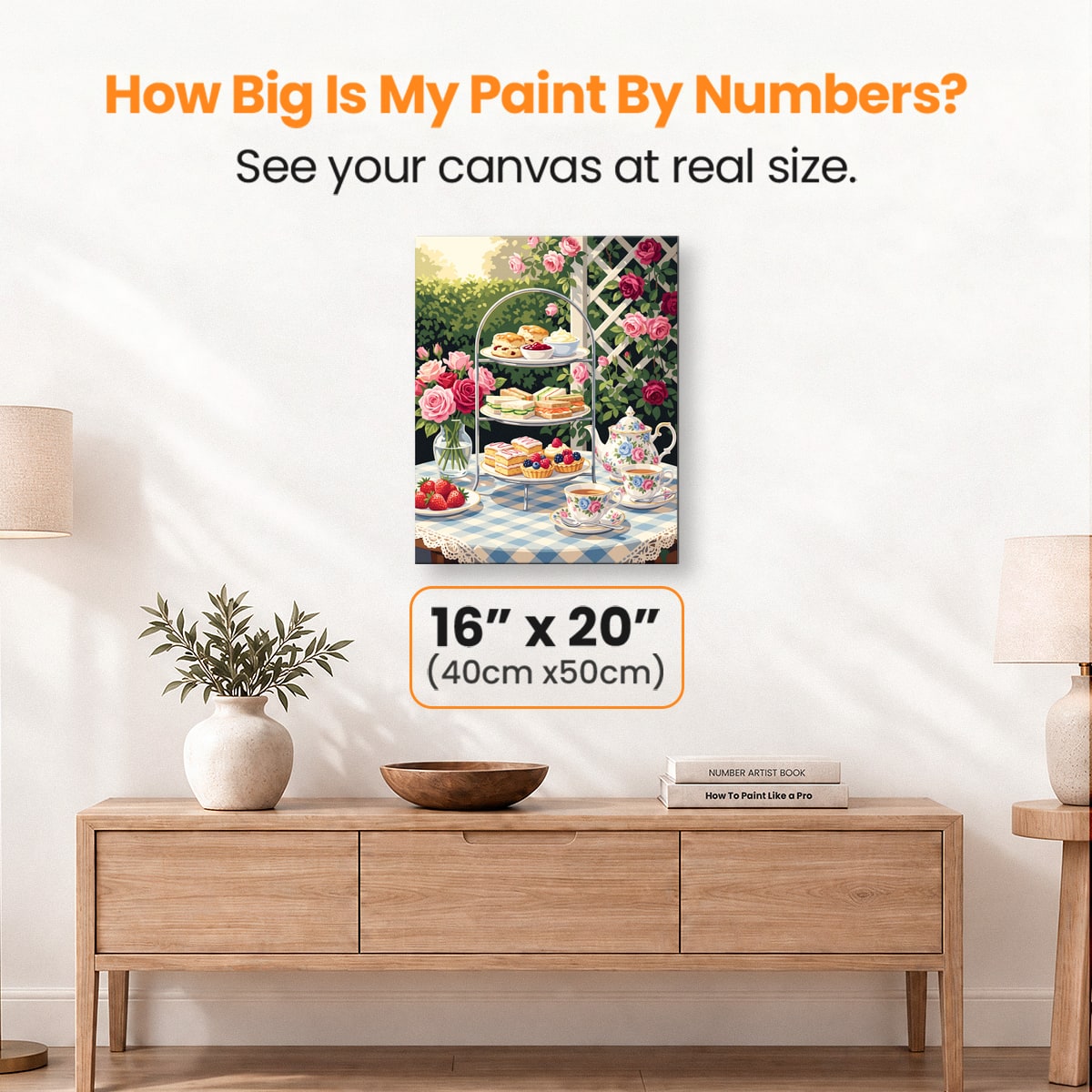 Rose Garden Tea - Number Artist Paint by Numbers Kits