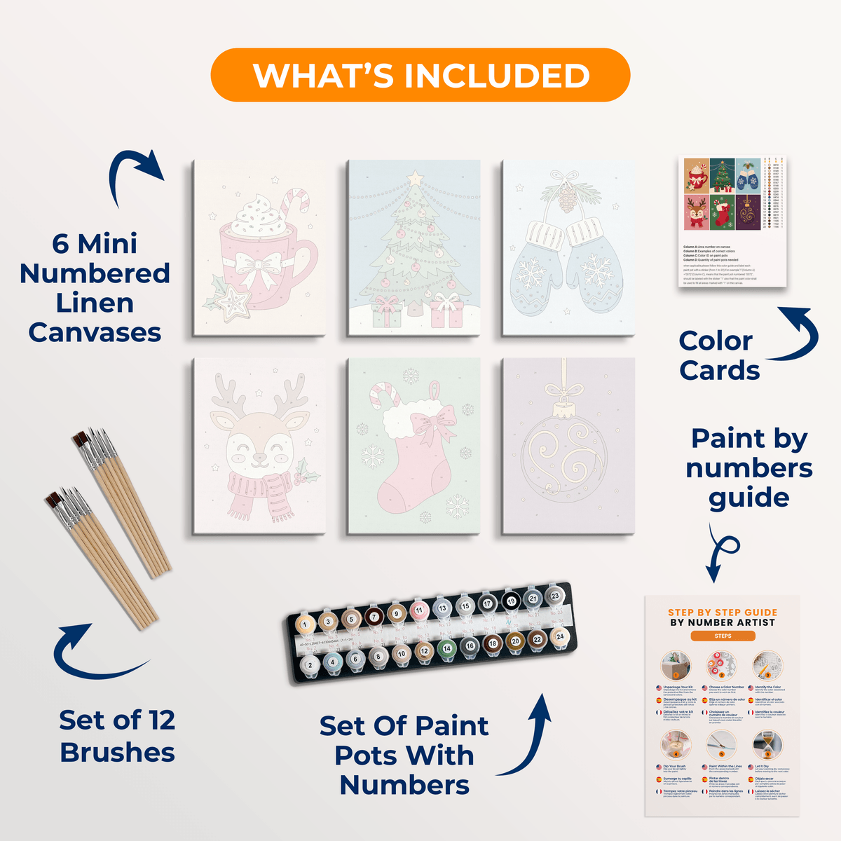 Christmas Cheer - Number Artist Paint by Numbers Kits
