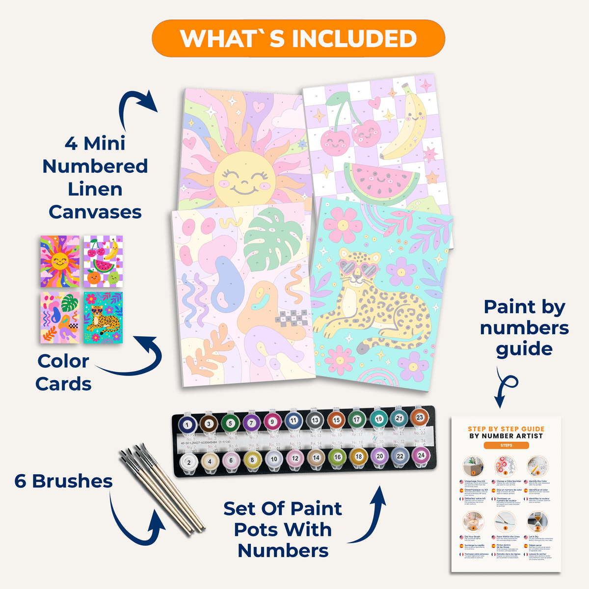 Groovy Vibes - Number Artist Paint by Numbers Kits
