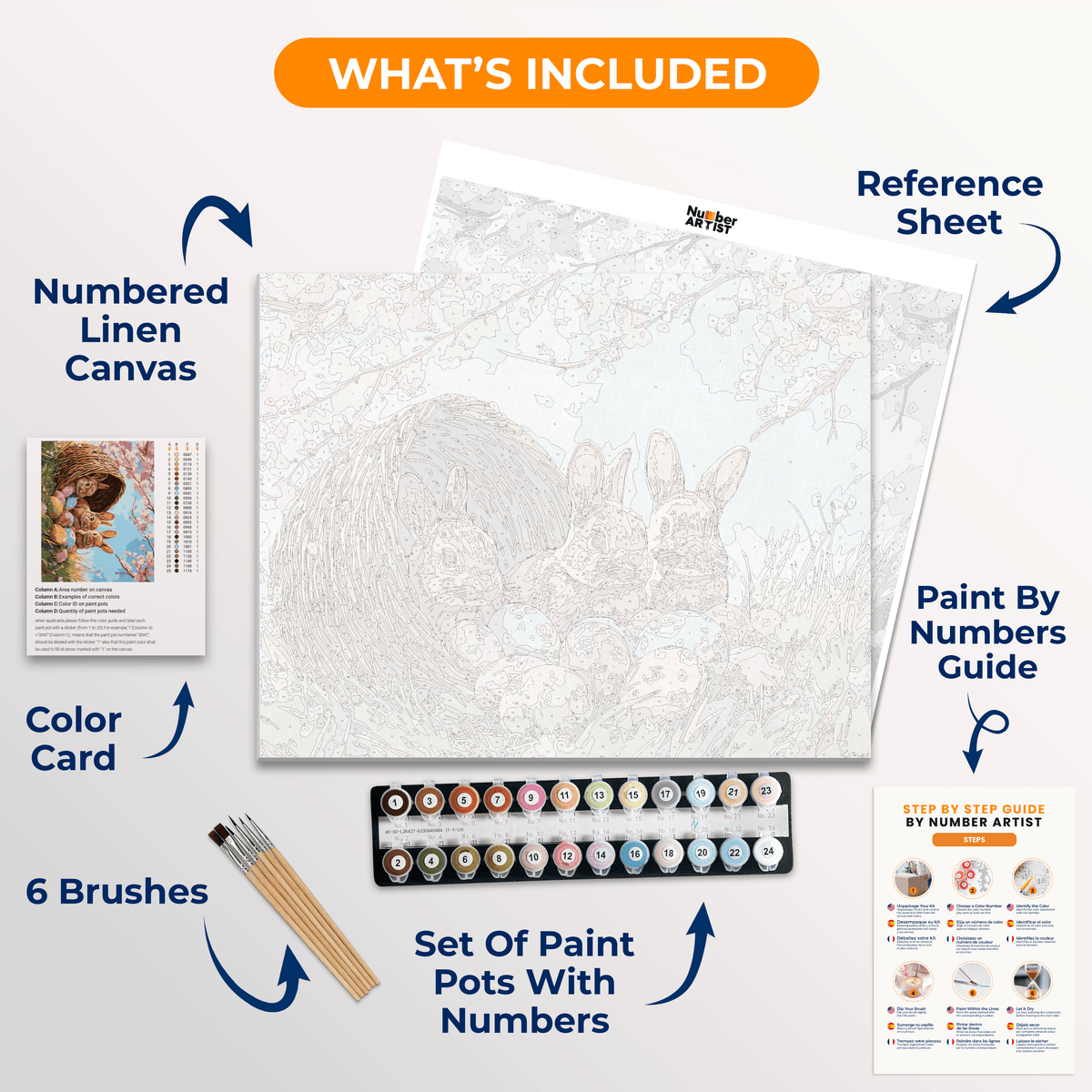 Basket Trio - Number Artist Paint by Numbers Kits