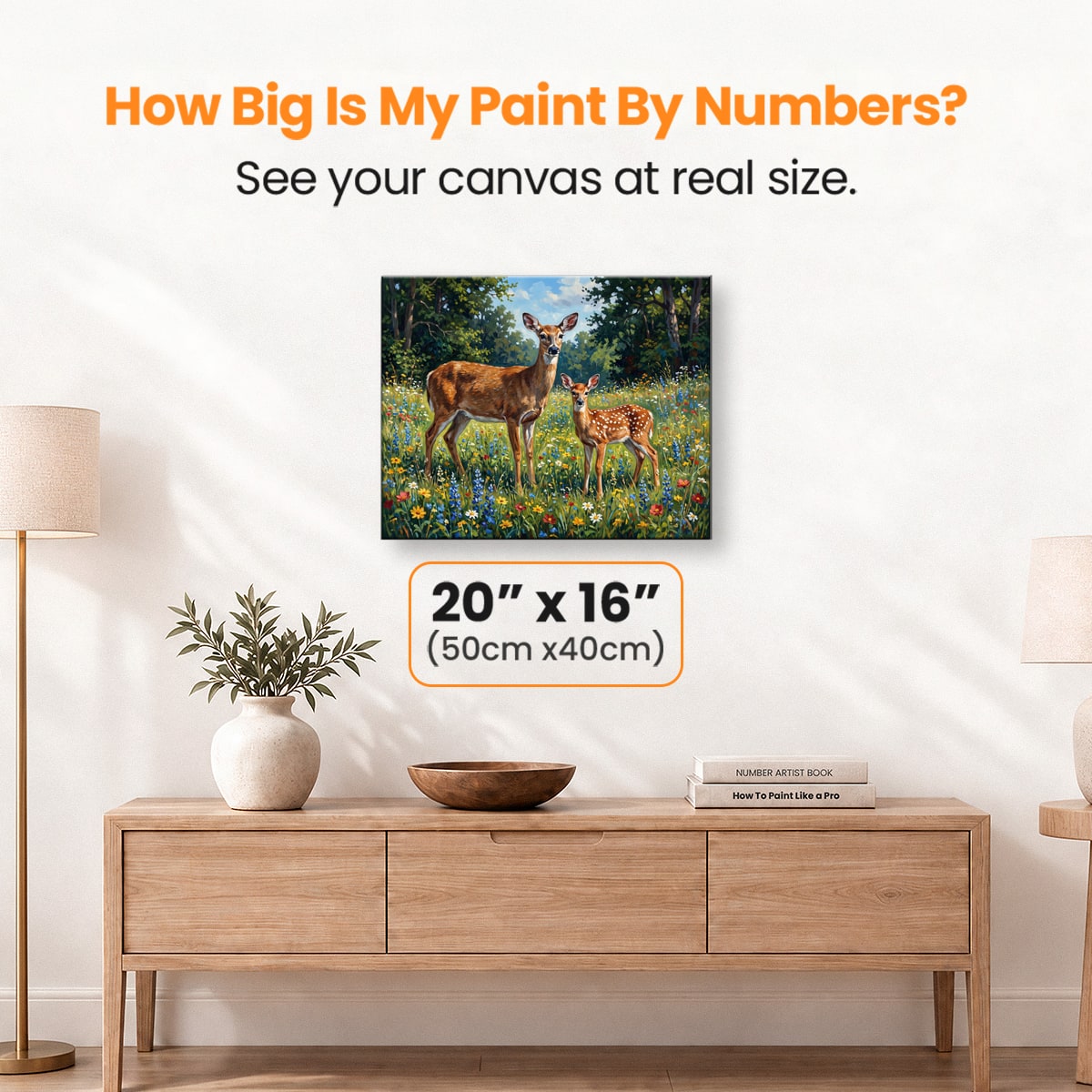 Gentle Fawn - Number Artist Paint by Numbers Kits