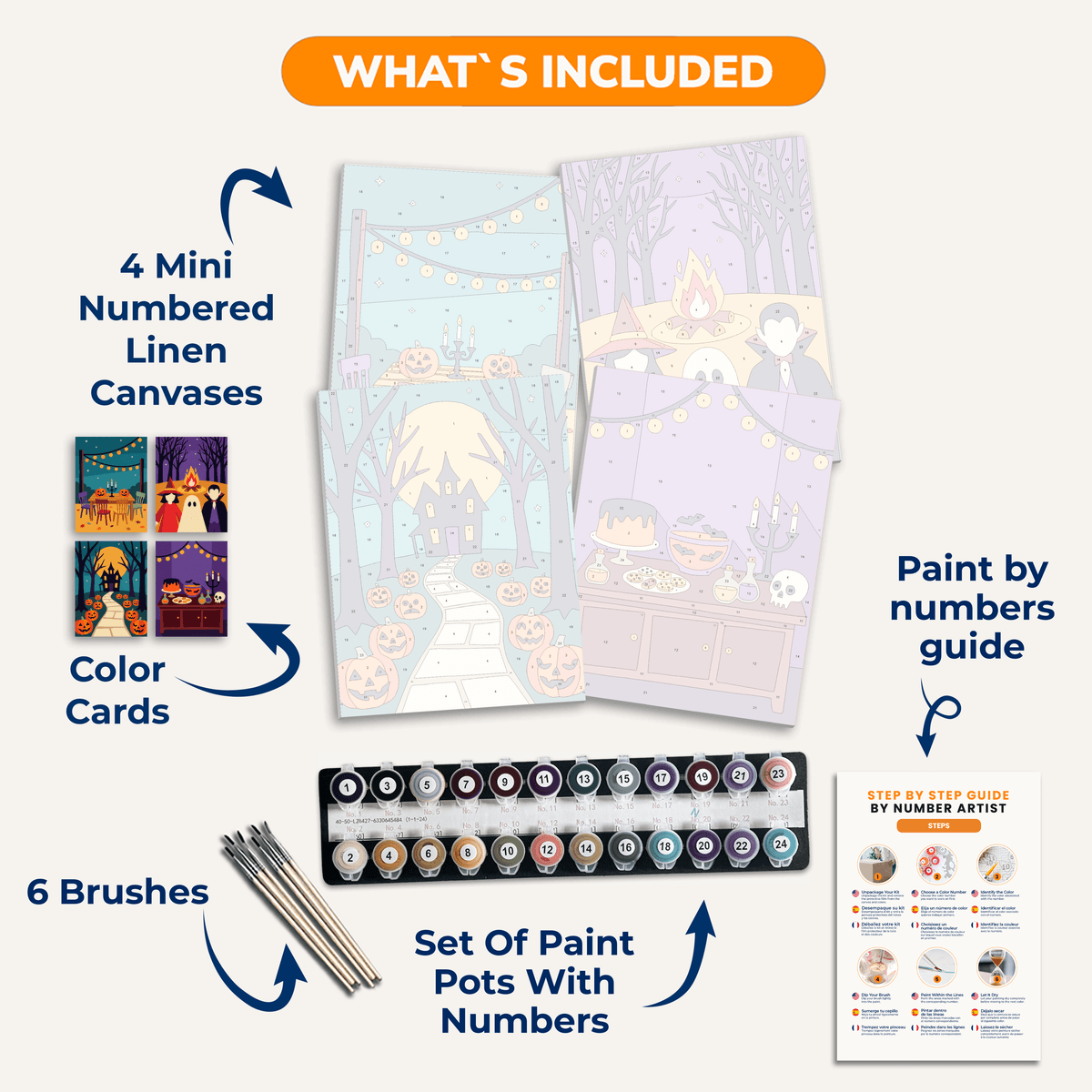 Halloween Party - Number Artist Paint by Numbers Kits