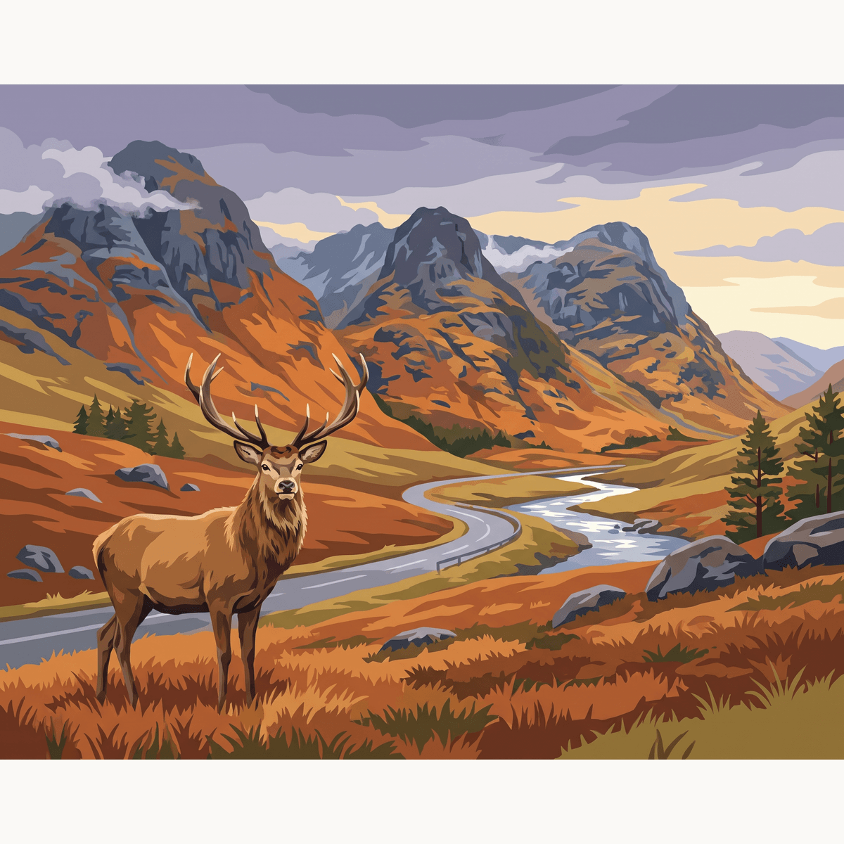Glencoe Wild Calm - Number Artist Paint by Numbers Kits