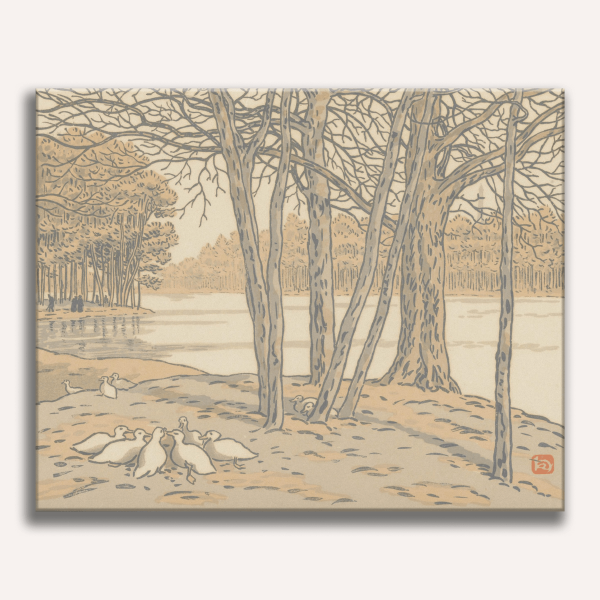 Du Bois de Boulogne by Henri Riviere - Number Artist Paint by Numbers Kits
