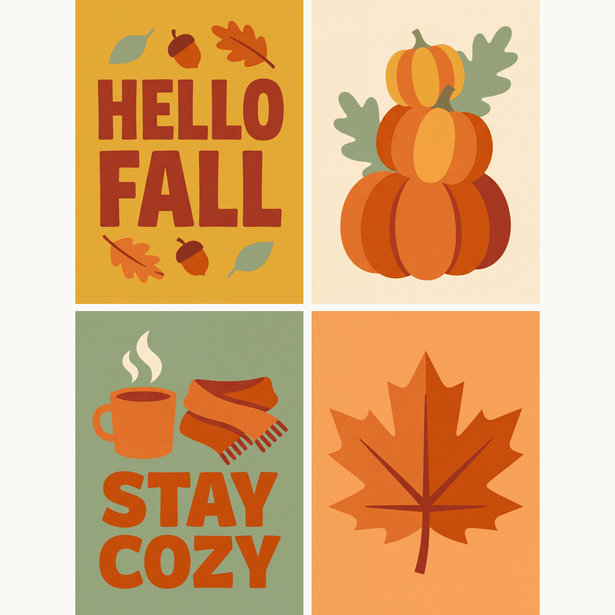 Hello Fall - Number Artist Paint by Numbers Kits