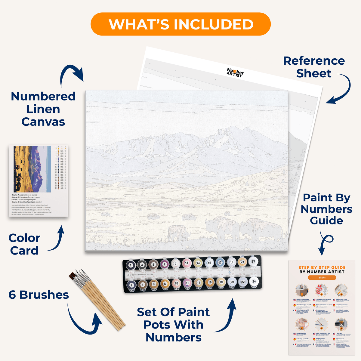 Bison Clearing - Number Artist Paint by Numbers Kits