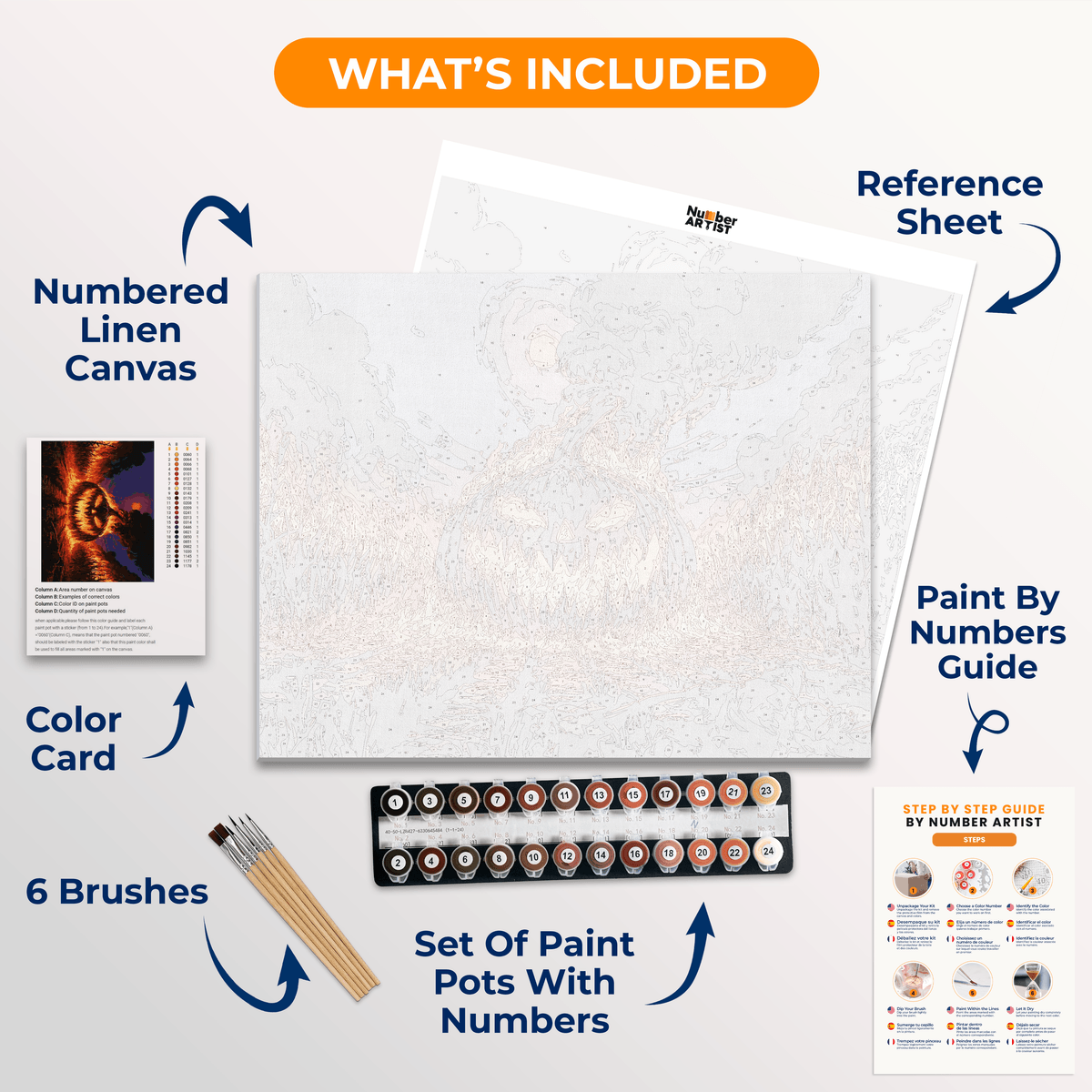 The Wrath of Jack-o'-Lantern - Number Artist Paint by Numbers Kits