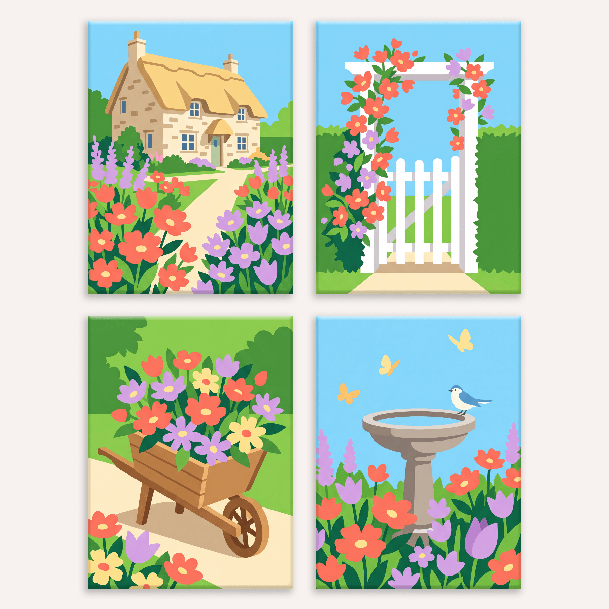 Garden Bliss - Number Artist Paint by Numbers Kits
