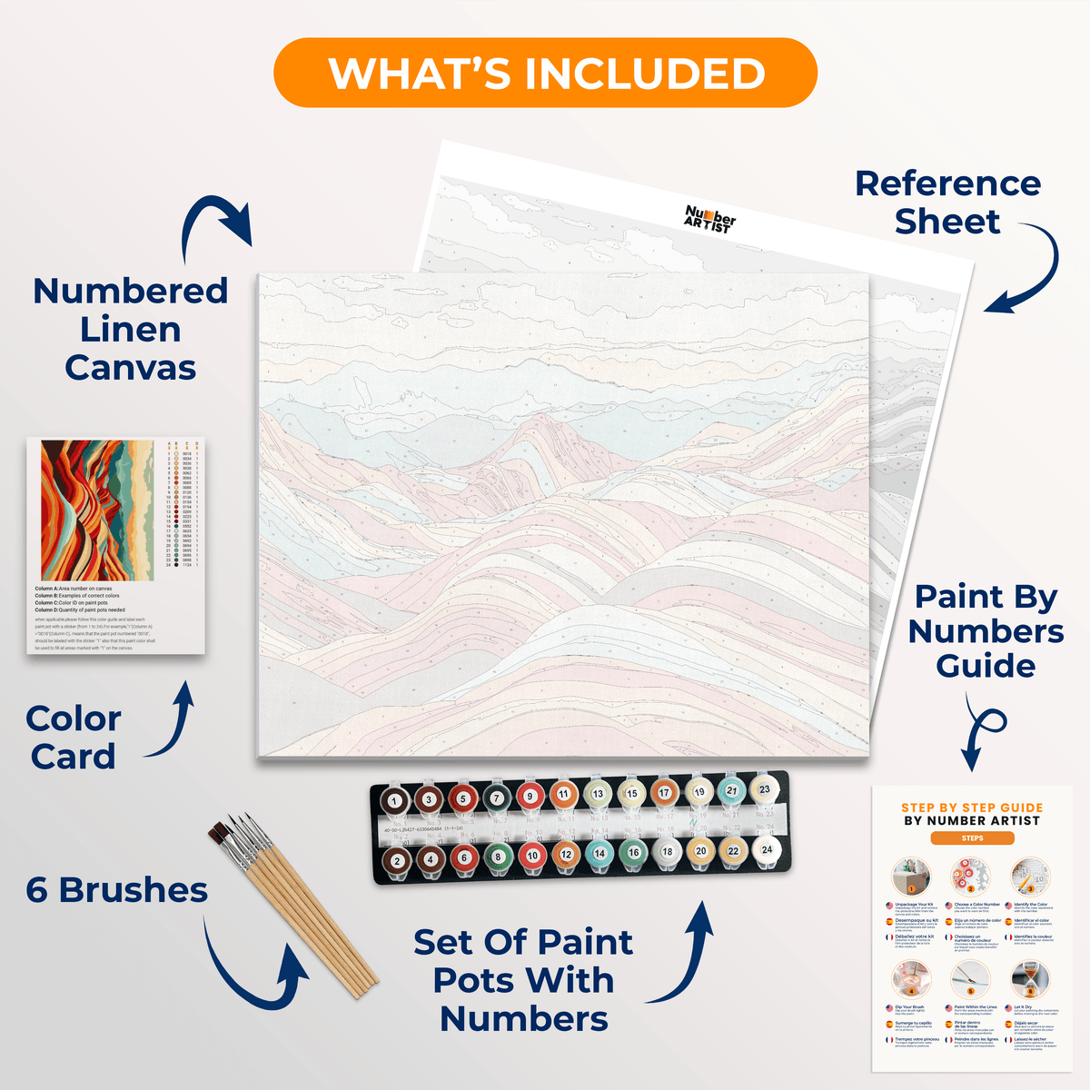 Zhangye Danxia - Number Artist Paint by Numbers Kits