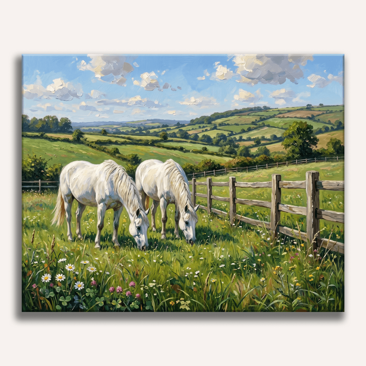 Wild White Horses - Number Artist Paint by Numbers Kits
