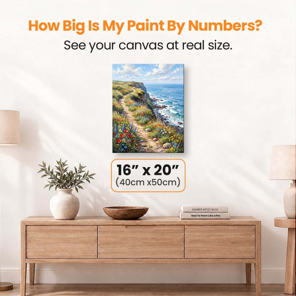 Wildflower Cliffs - Number Artist Paint by Numbers Kits