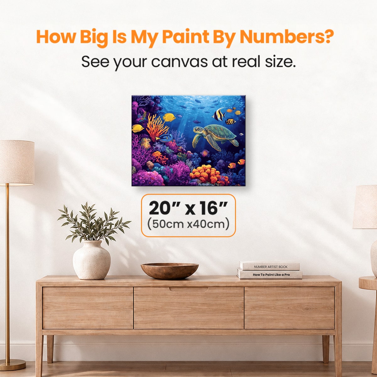 Coral Reef Life - Number Artist Paint by Numbers Kits
