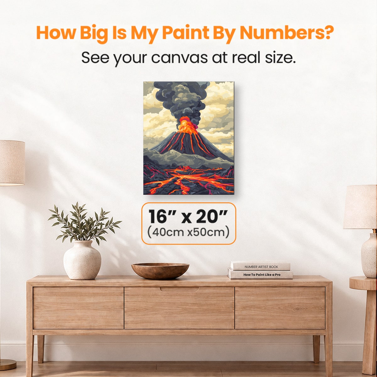 Volcanic Lava - Number Artist Paint by Numbers Kits