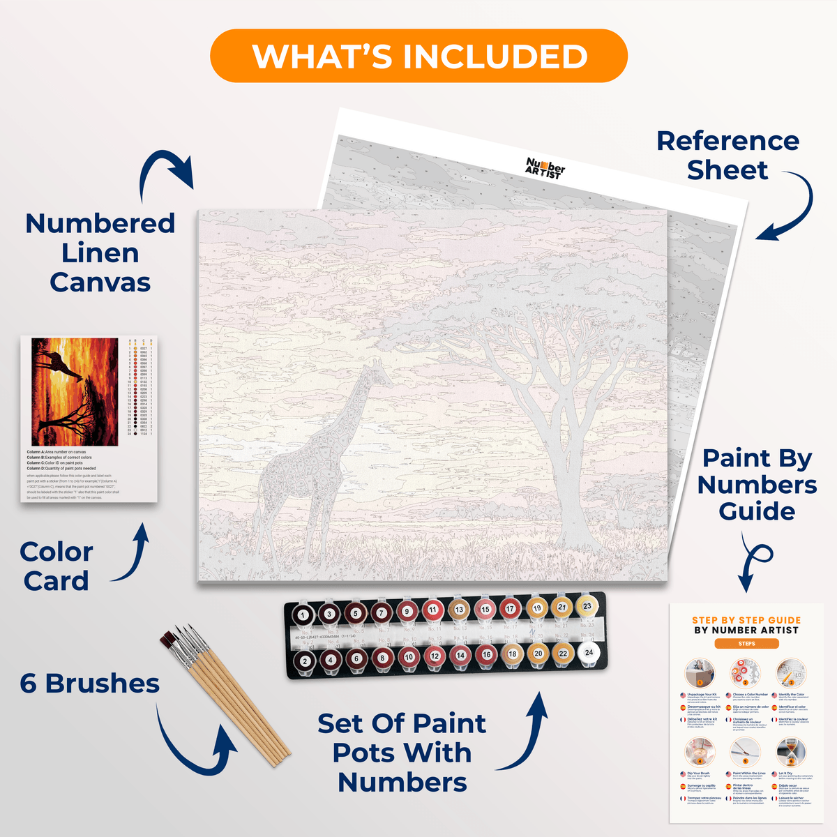 Africa - Number Artist Paint by Numbers Kits