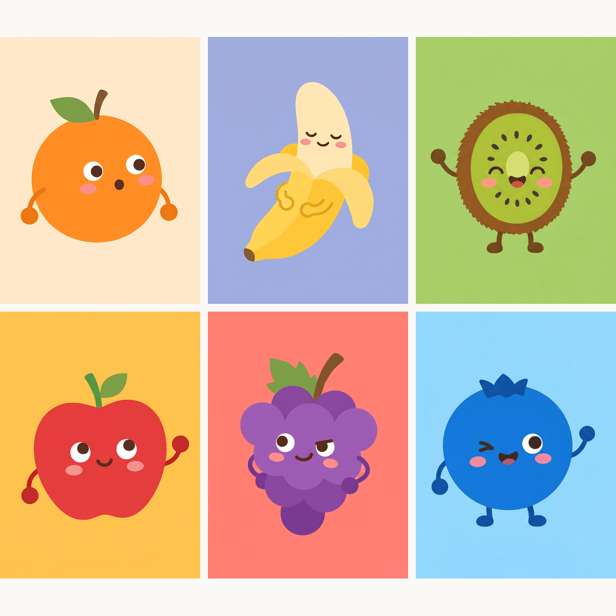 Fruit Friends - Number Artist Paint by Numbers Kits